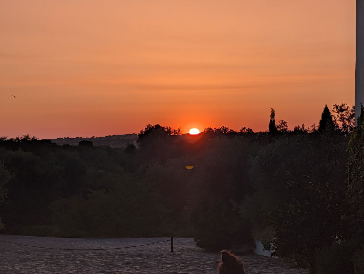 Sunset over the Alentejo from São Lourenço do Barrocal