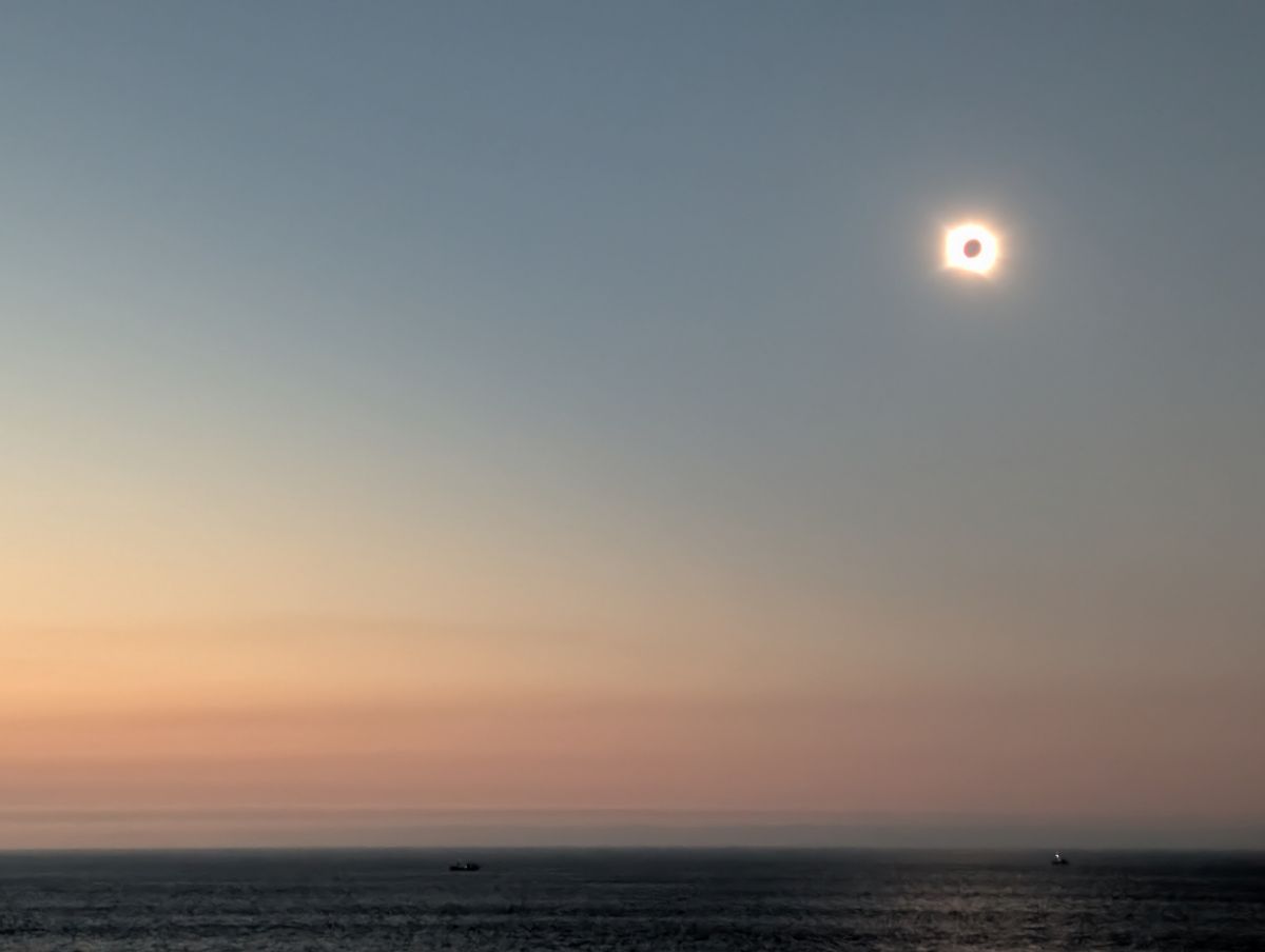 Totality over the Atlantic