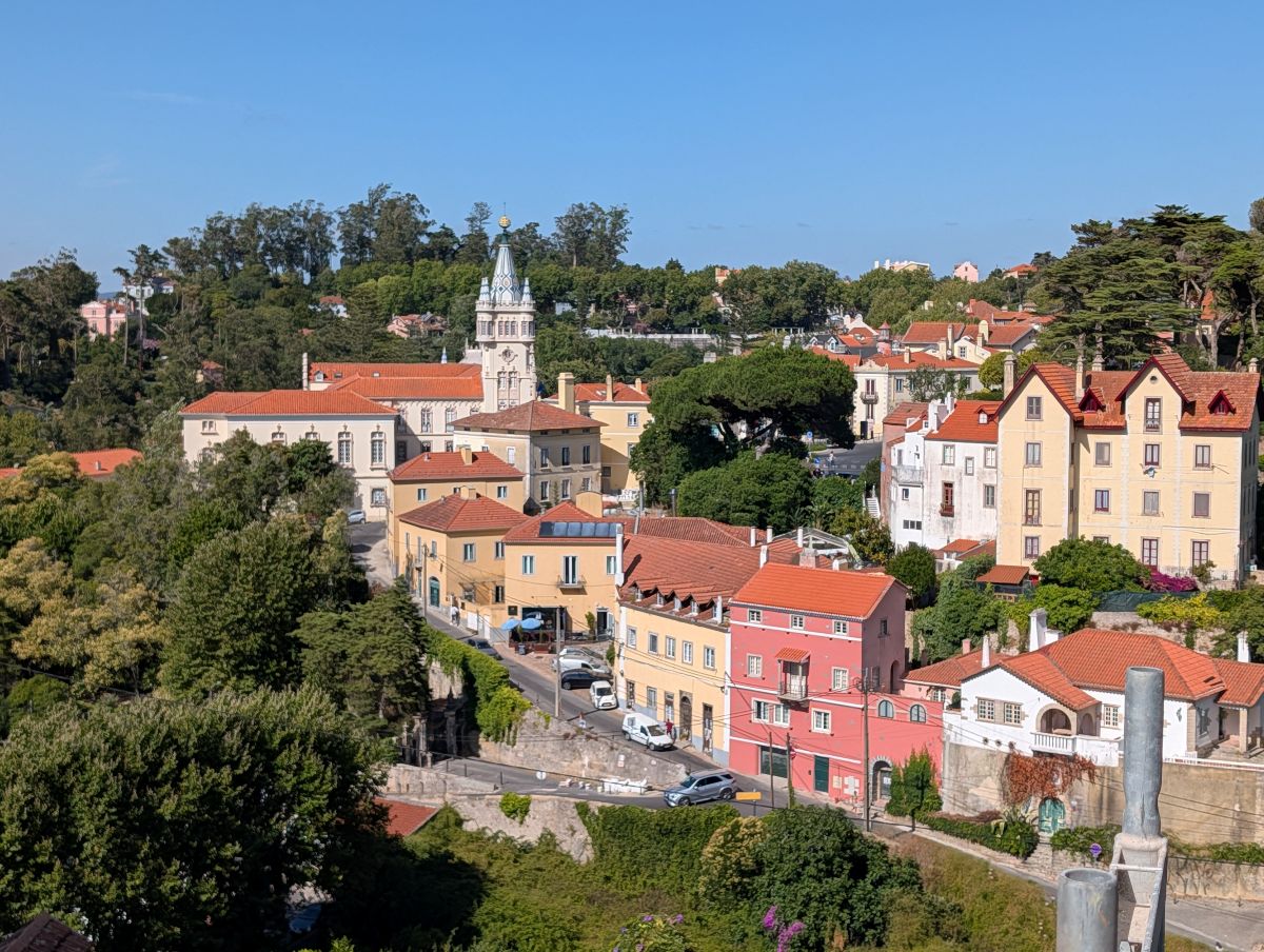 Sintra village seen from the Palácio Nacional de Sintra
